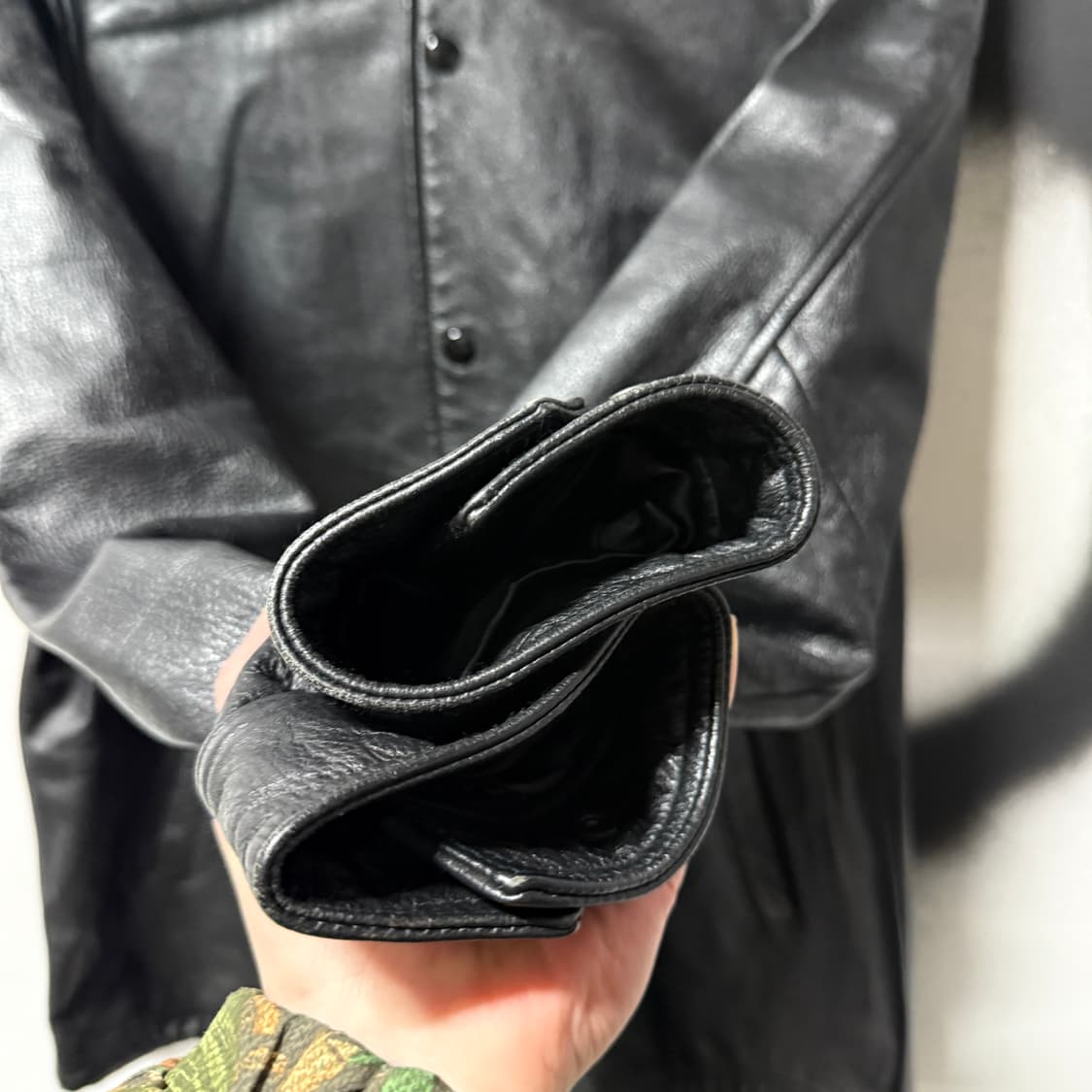 FW15 슈프림 x 챔피온 아치 로고 레더 코치 자켓 상품이미지4