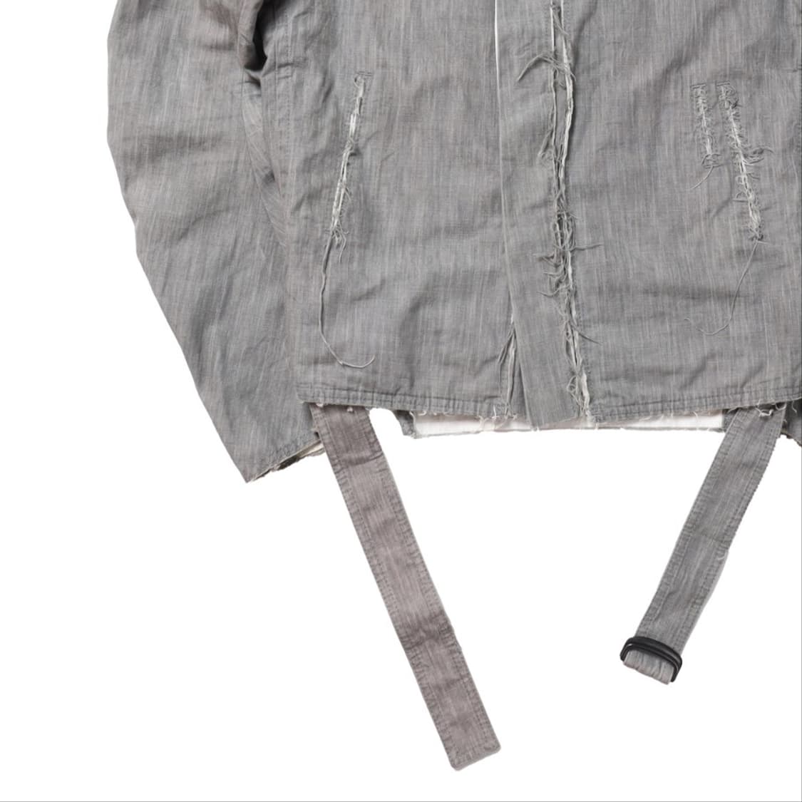 Y's Belted Cotton Wrap Up Jacket    상품이미지4