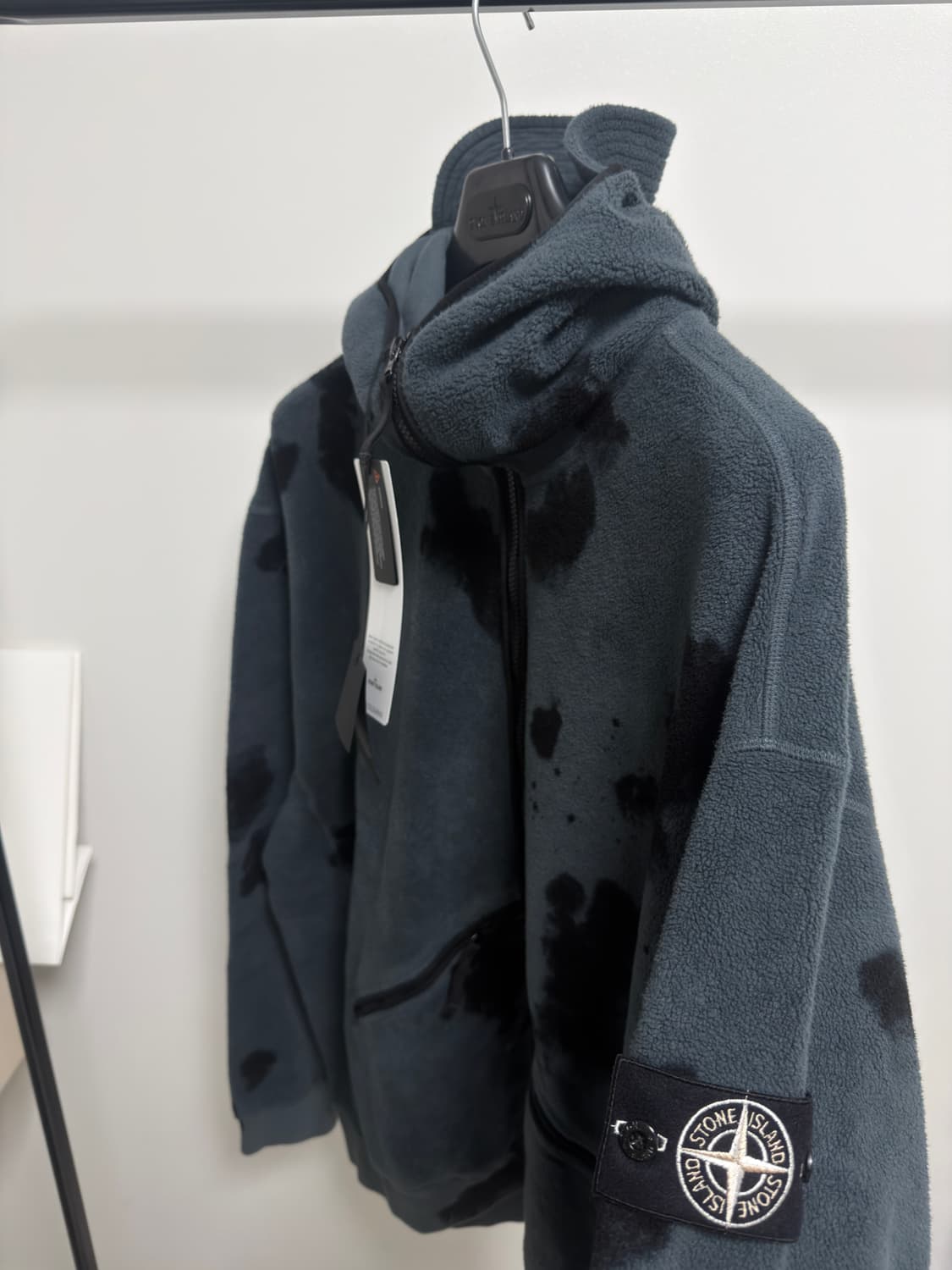 [한정판, 3XL] 스톤아일랜드 핸드 컬러링 가먼트 후리스 플리스 자켓 상품이미지2