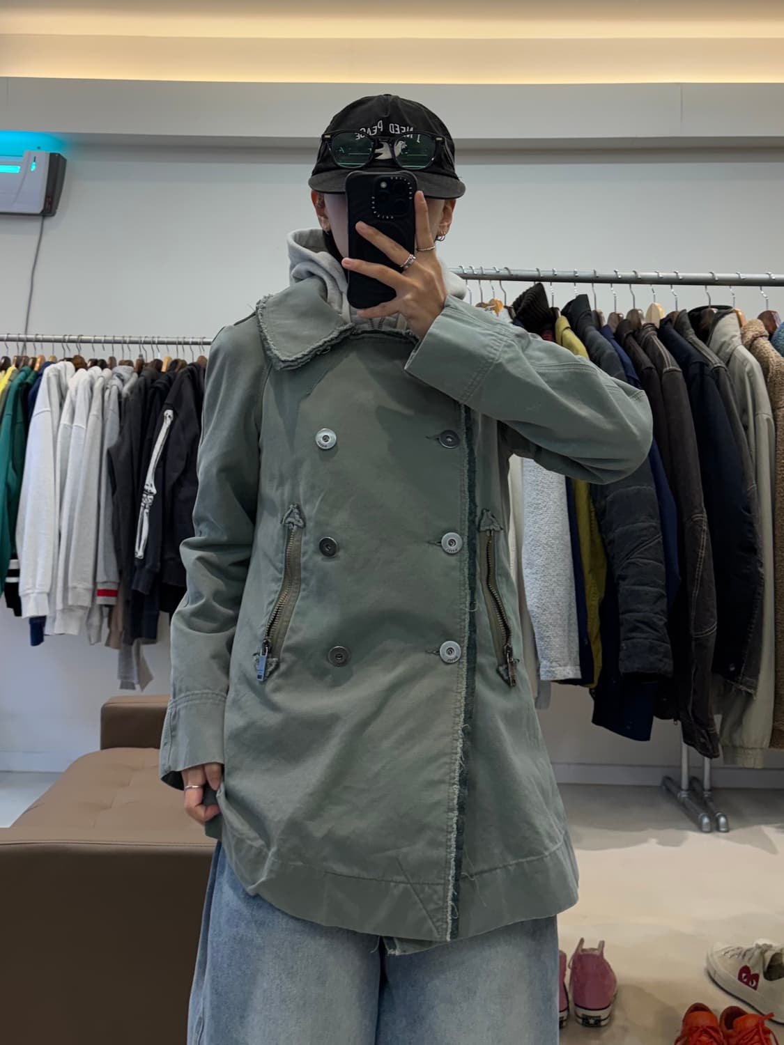 00s 디젤 데미지 코트 자켓 상품이미지9