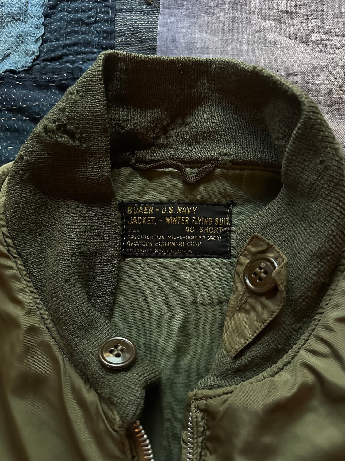 60s USN B타입 G-8 Wep 빈티지 밀리터리 웹 자켓 (버즈릭슨) 상품이미지4