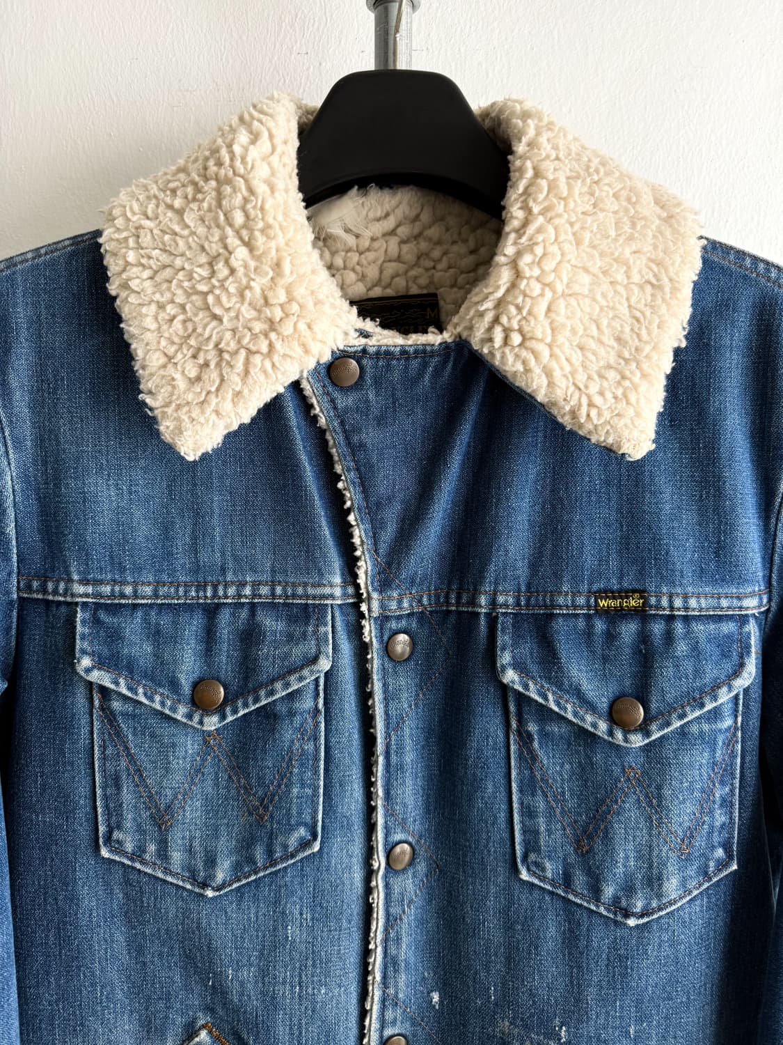 70s Wrangler Sherpa Lined Denim Jacket 상품이미지2