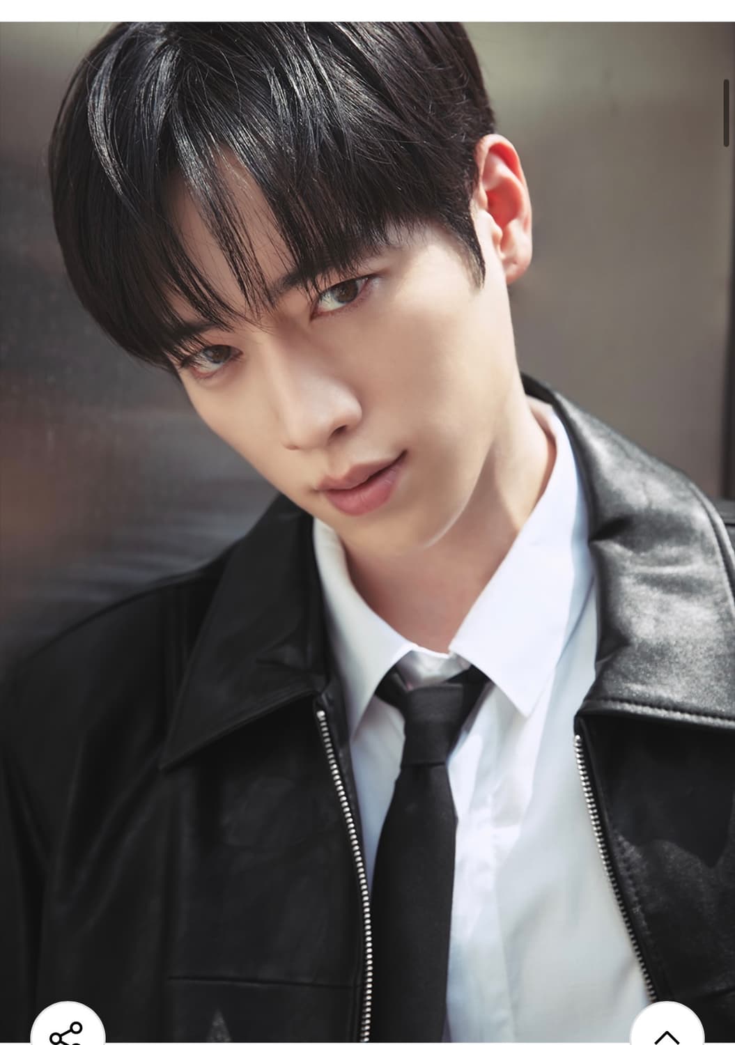 (L) [서강준PICK] 드로우핏 인시전 레더 블루종 자켓 [BLACK] 상품이미지4