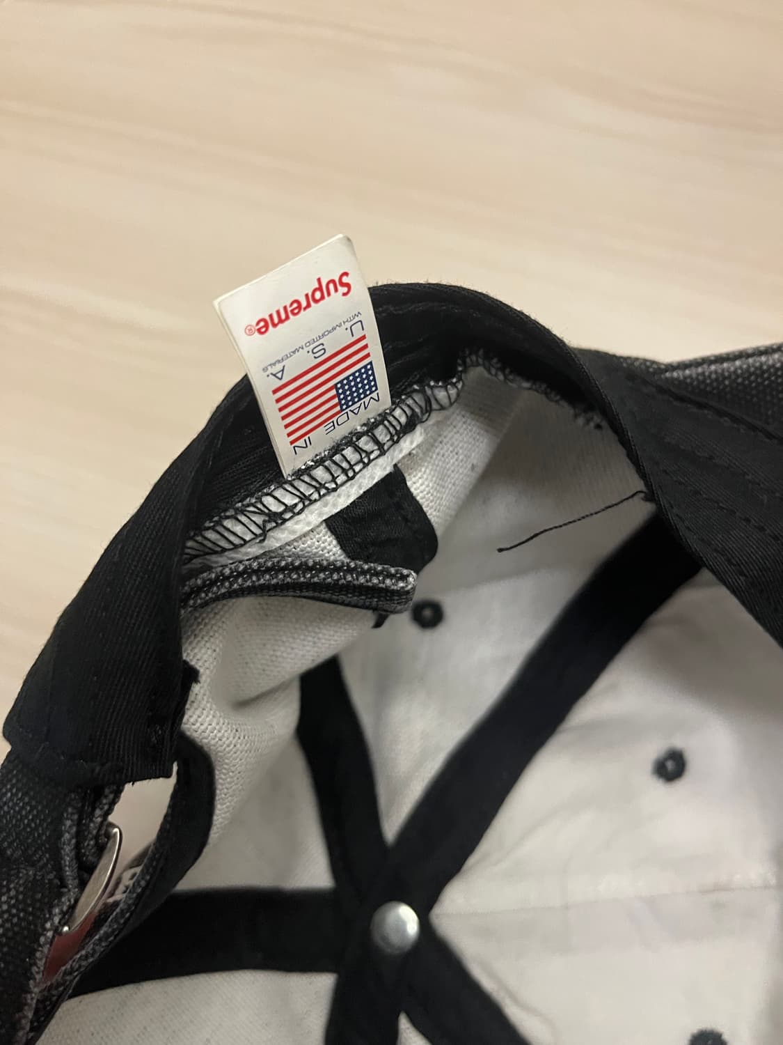 슈프림 피그먼트 S로고 블랙 상품이미지2