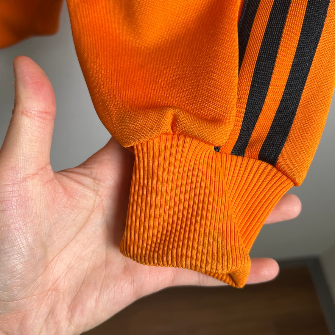 80's 아디다스 빈티지 네덜란드 오렌지 트랙탑 져지 M 상품이미지9