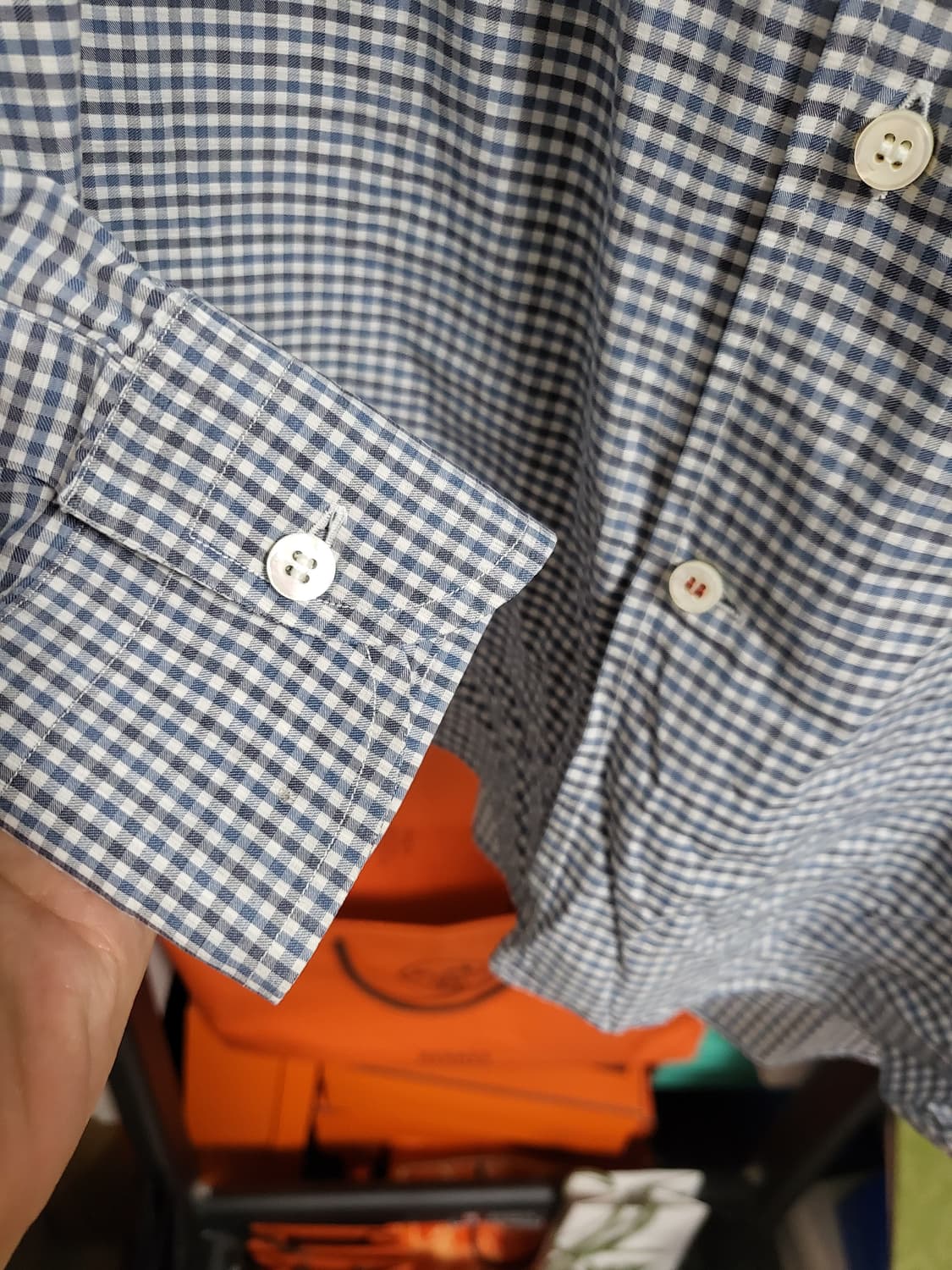 로로피아나 신형 체크 셔츠 m 상품이미지4