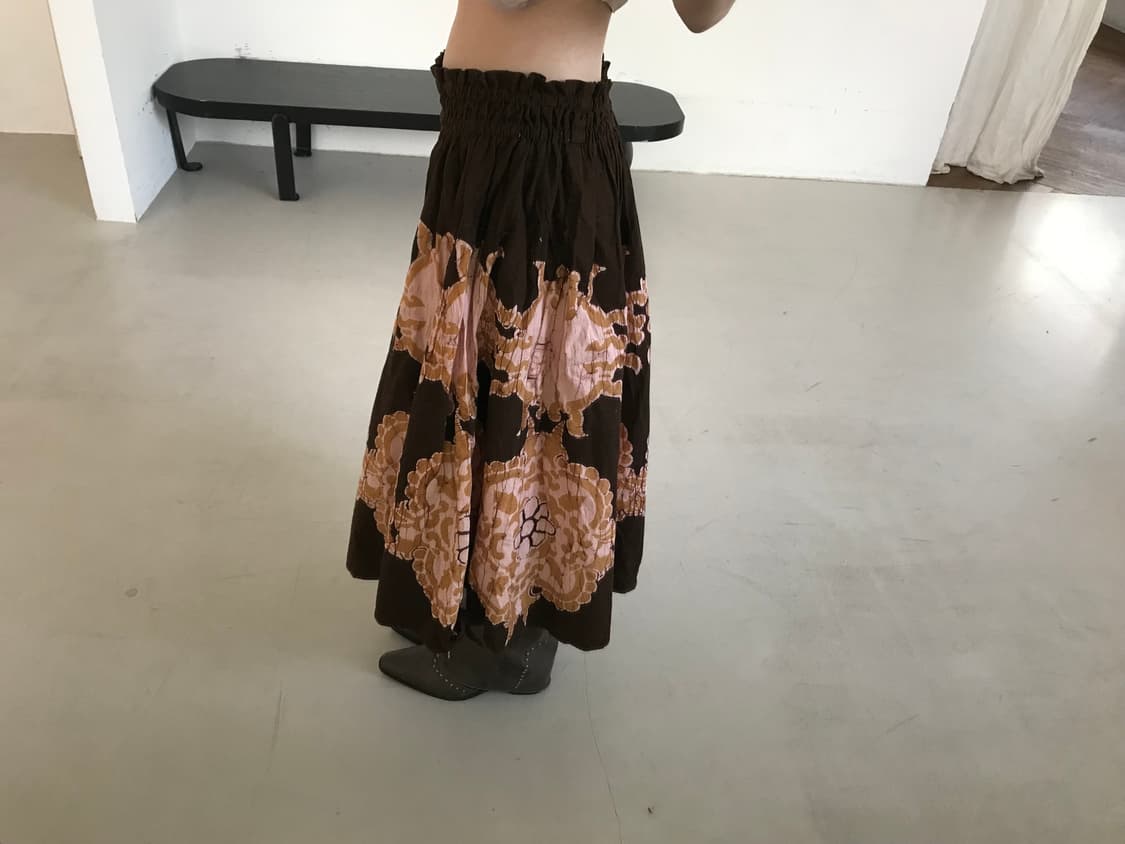 vintage pattern skirt 상품이미지2