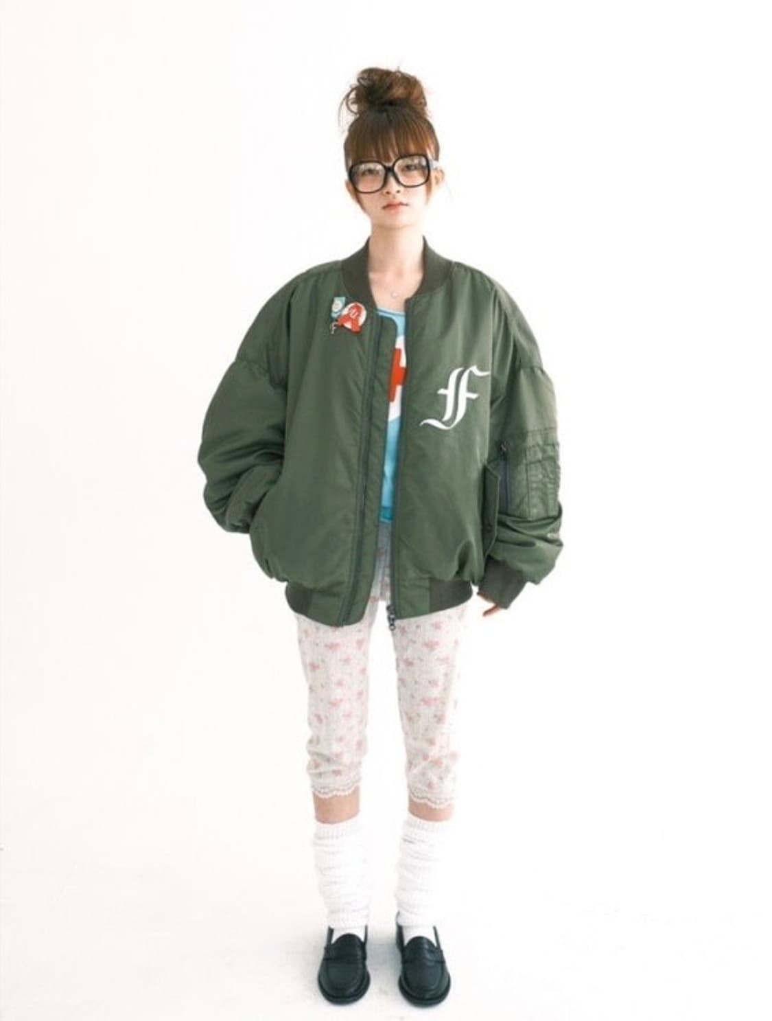 샵페어리 봄버자켓 카키 상품이미지1