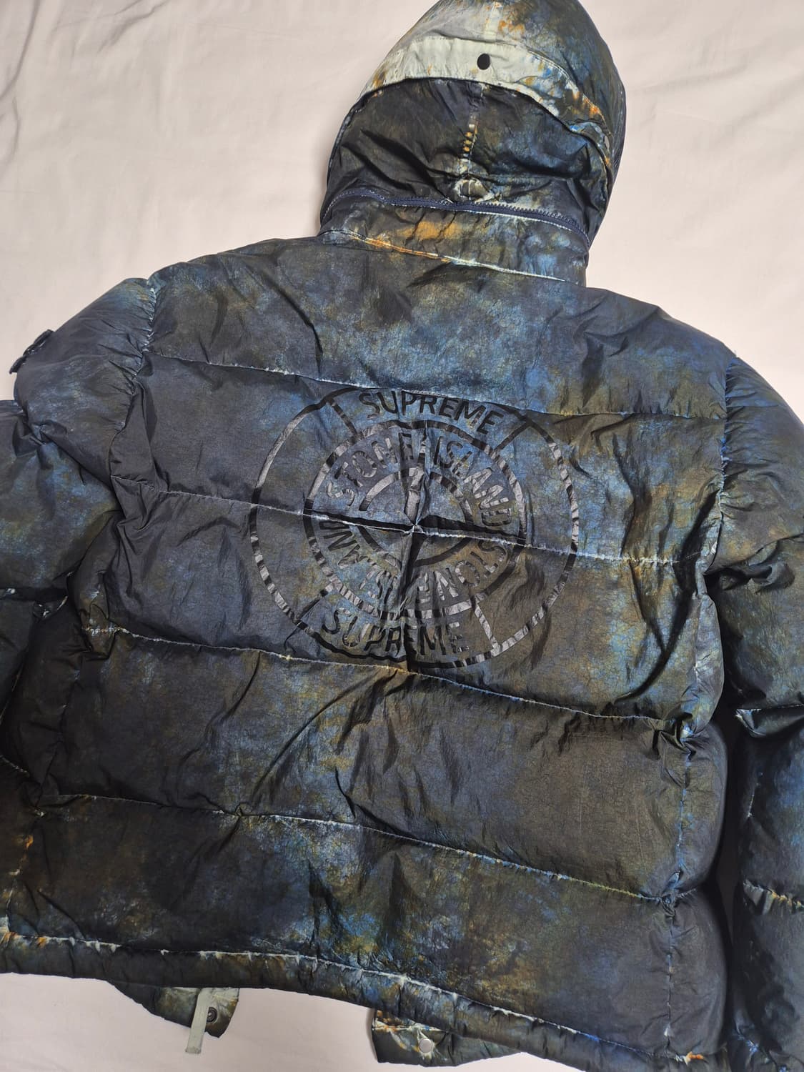 슈프림 x 스톤아일랜드 페린티드 카모 크링클 패딩 20FW 상품이미지2