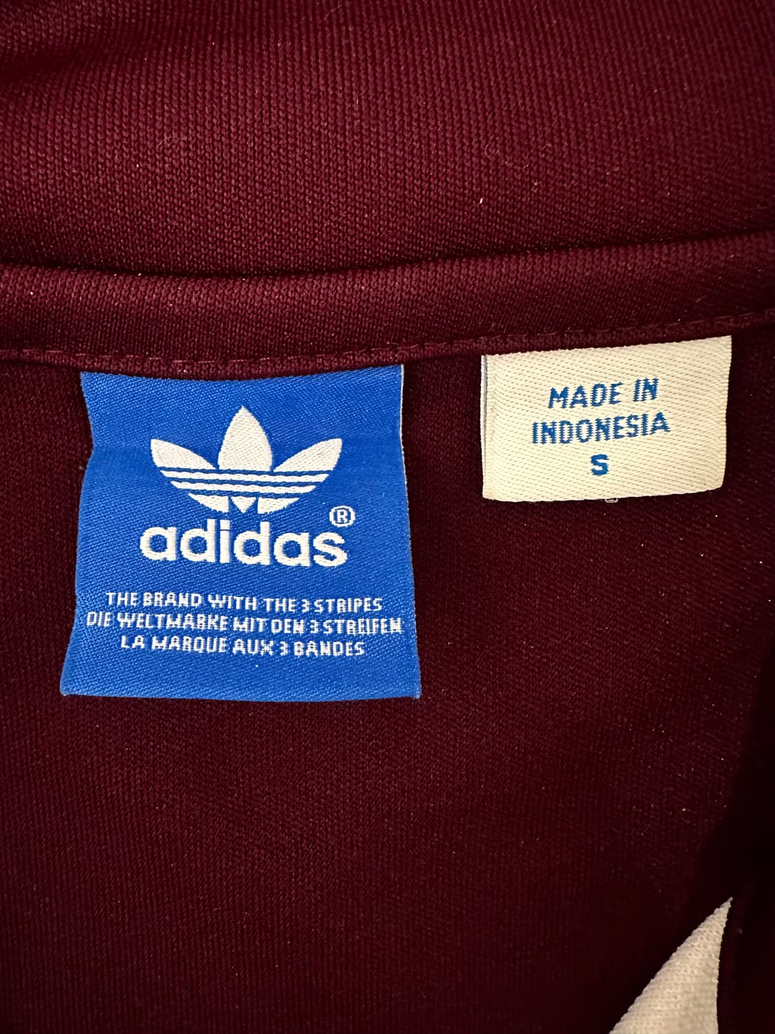 아디다스 버건디 하버드 트랙탑 져지 상품이미지5