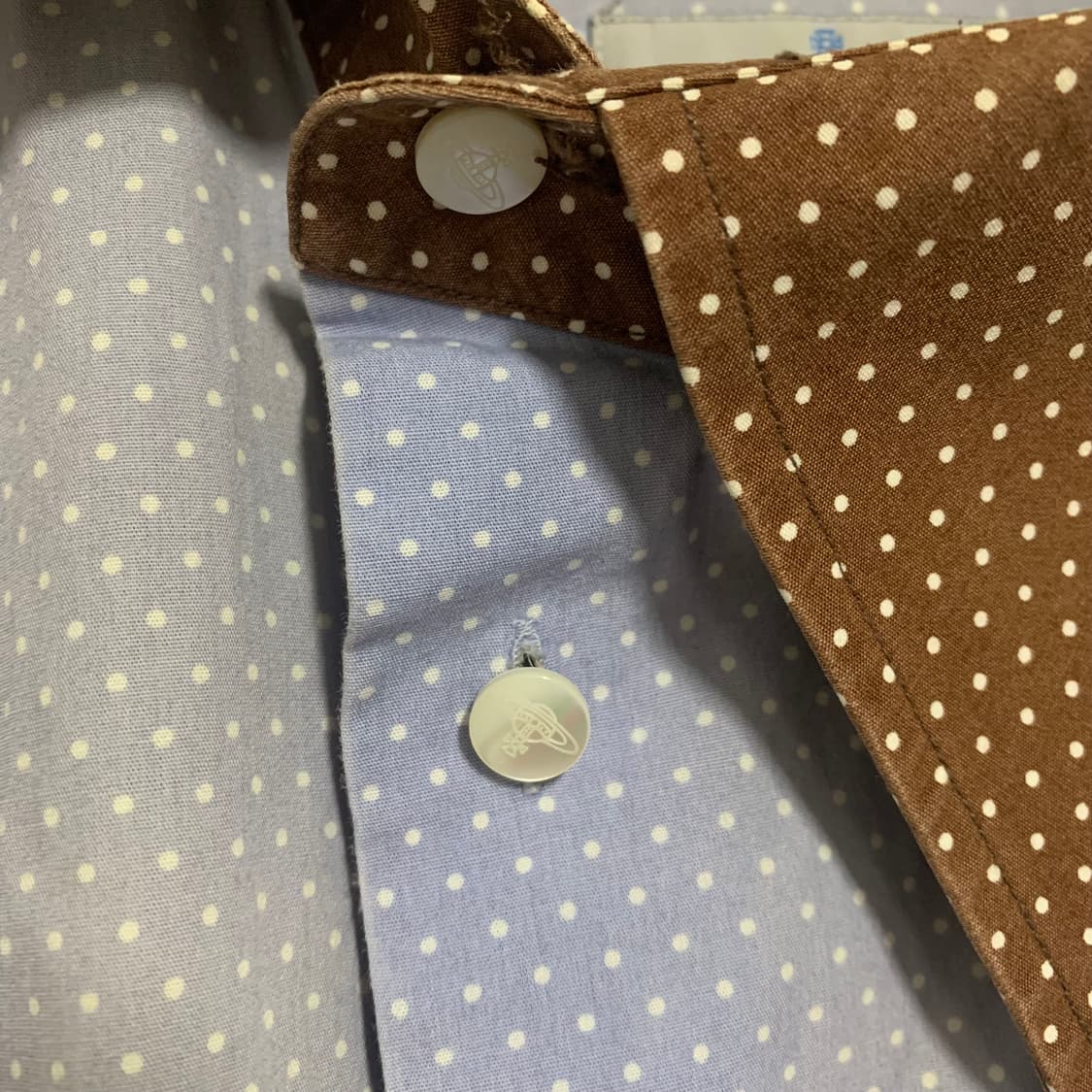 vivienne westwood도트 사선 넥라인 셔츠 상품이미지7