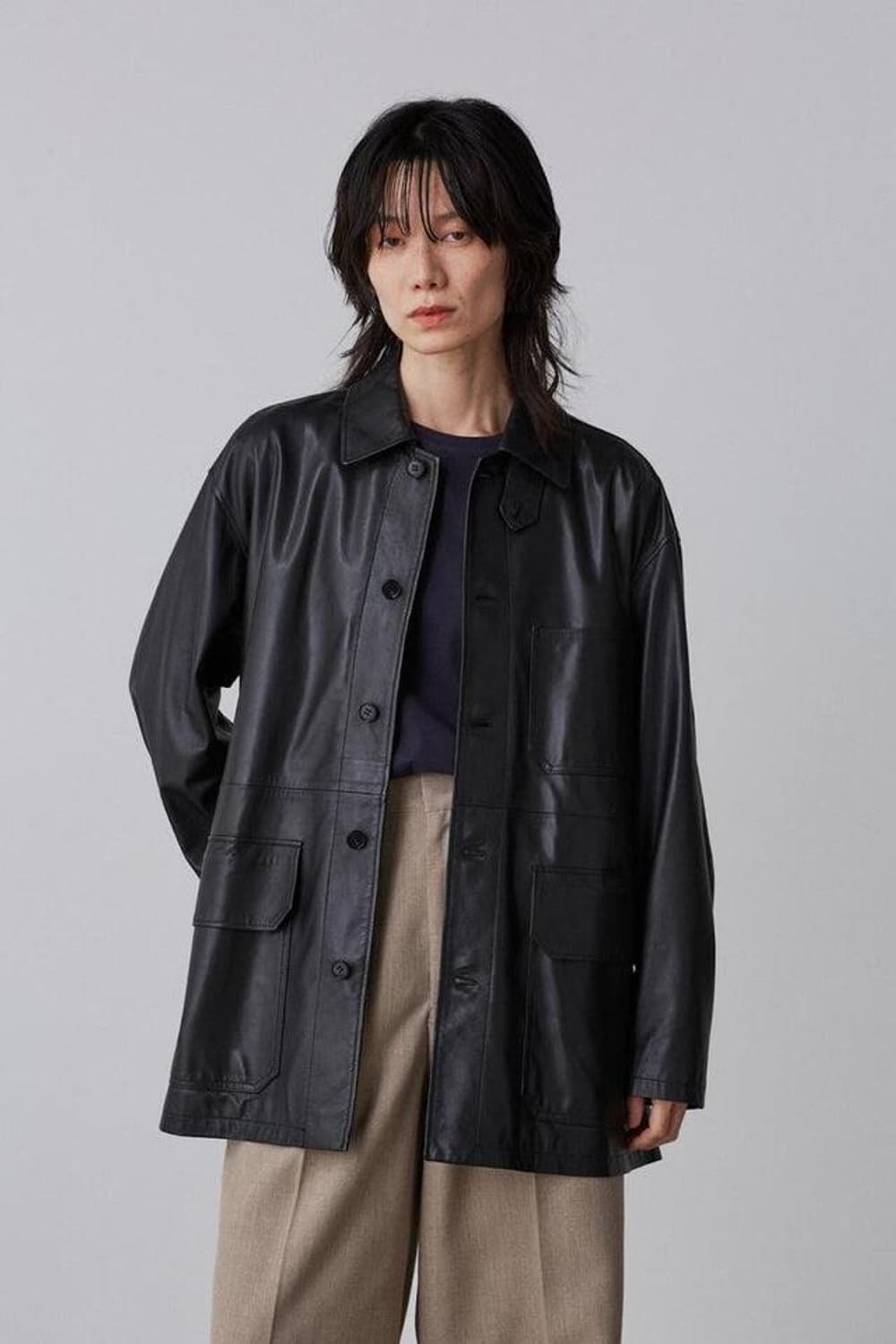 일레브 GLOVE SHEEP LEATHER 레더자켓 상품이미지9