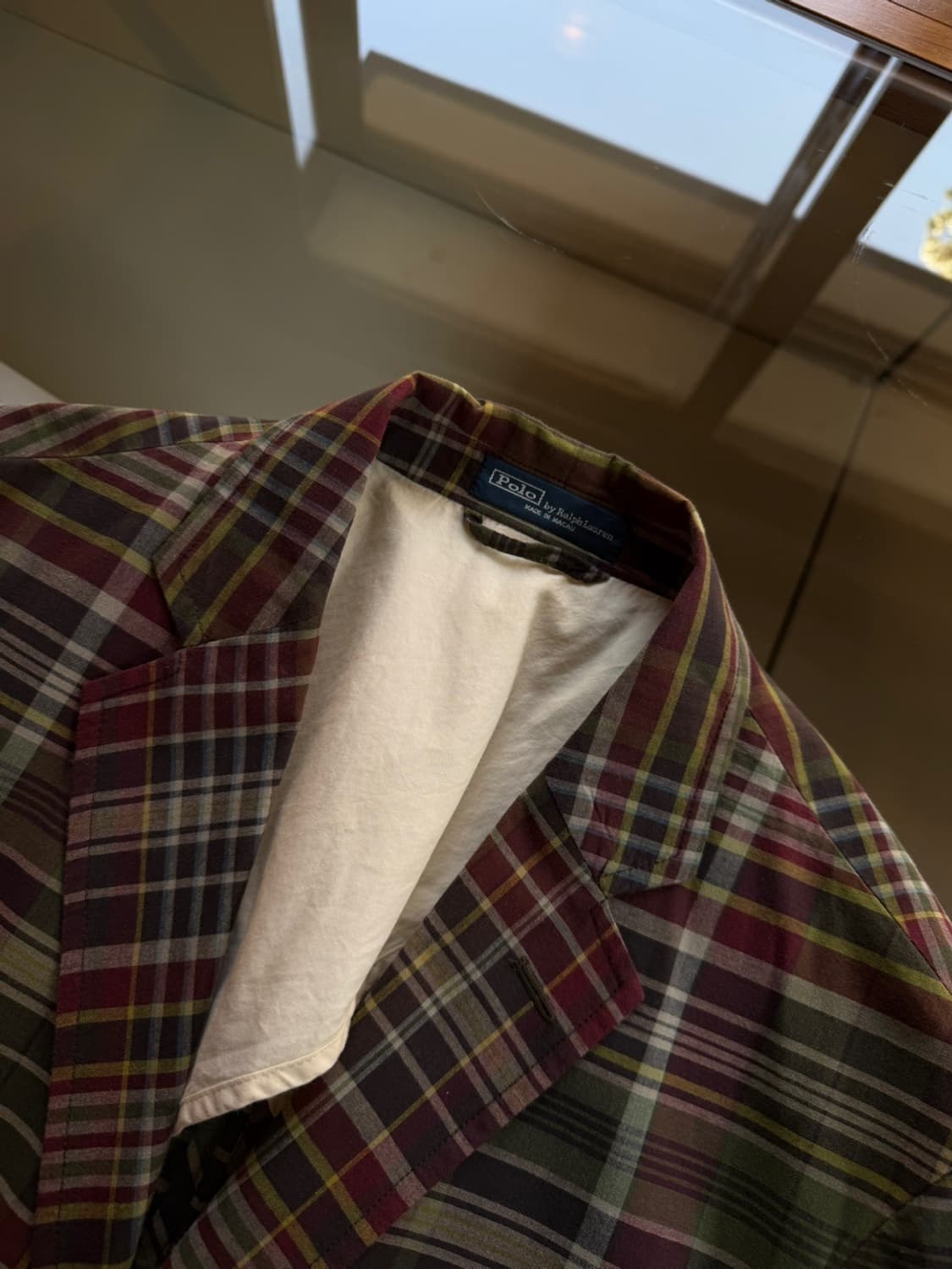 폴로 랄프로렌 마드라스 체크 자켓 100~103 상품이미지3