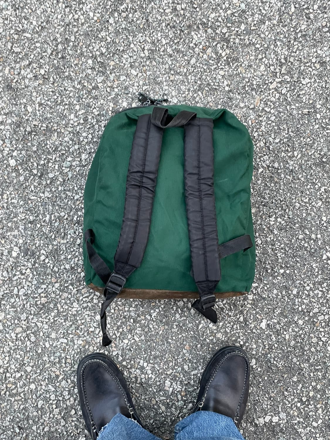 90s Eastpak Leater Bottom Backapack 상품이미지6