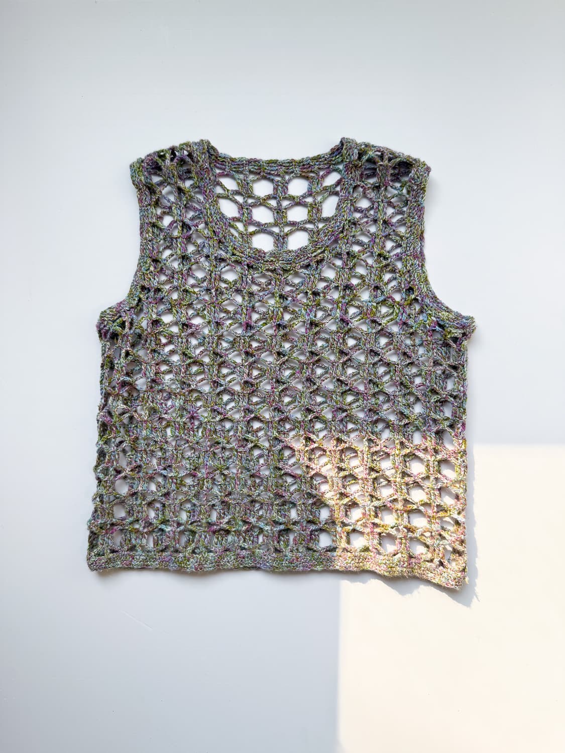 Handmade Bokashi Crochet Vest 0249 상품이미지5