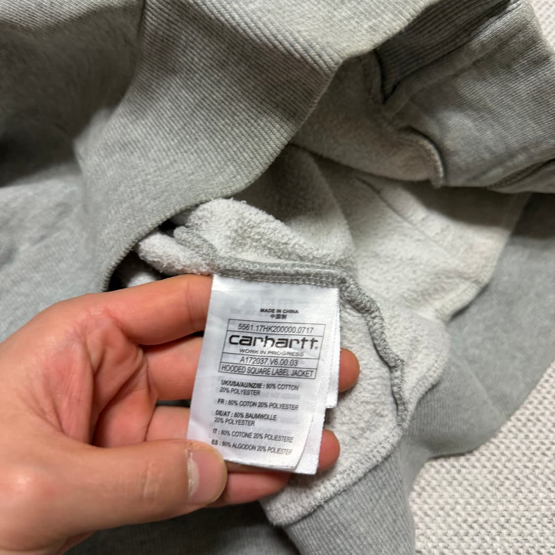 칼하트 기모 후드집업 상품이미지4