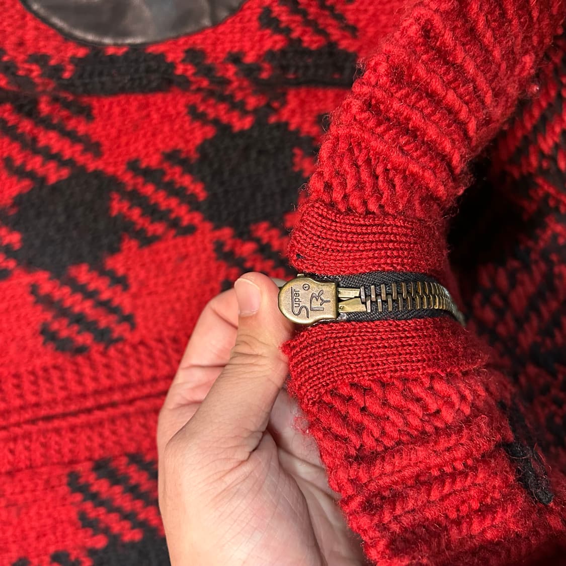 [XL] 08AW 넘버나인 숄카라 울 코위찬 상품이미지5