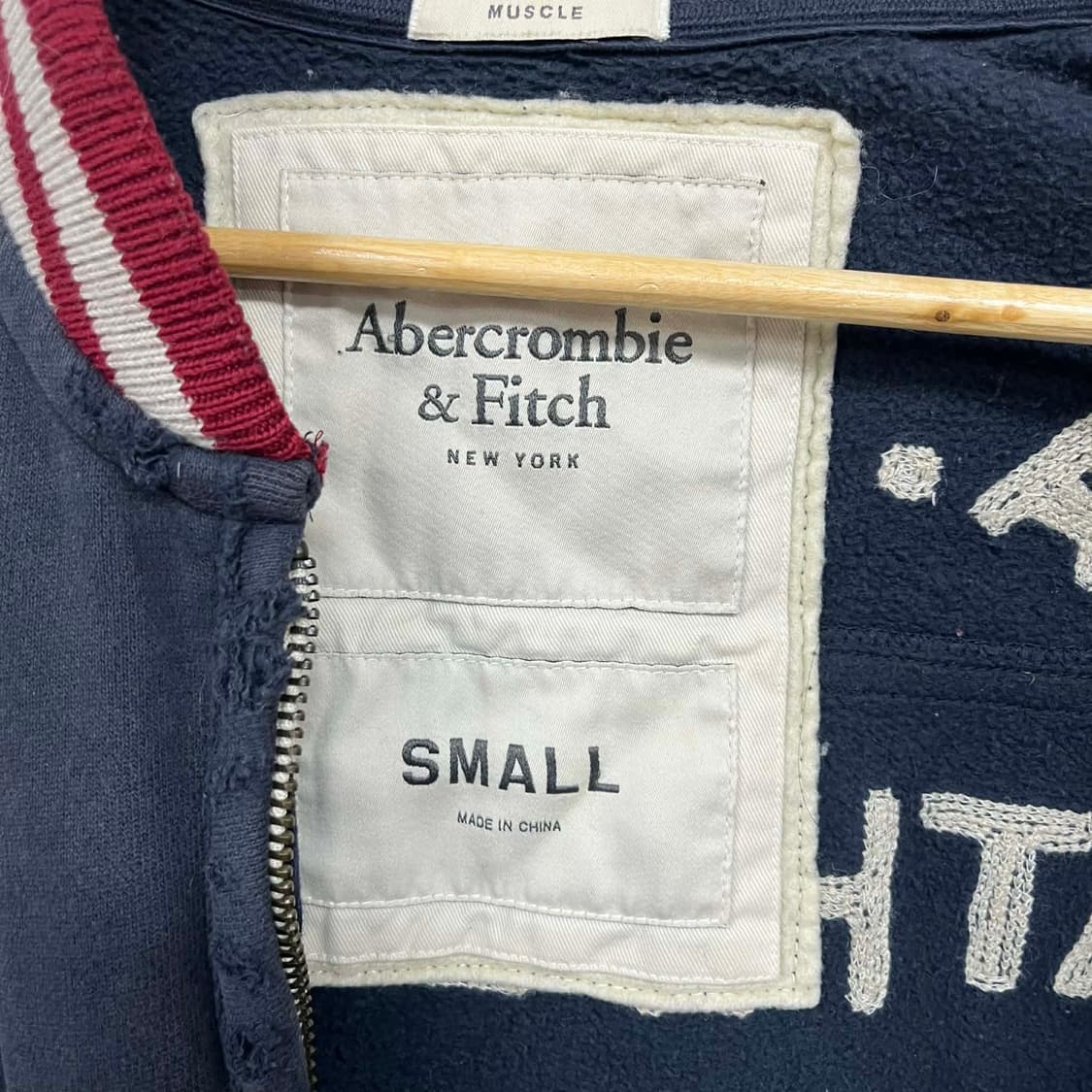 아베크롬비 y2k 올드스쿨 코튼 자켓 져지(S) 상품이미지6