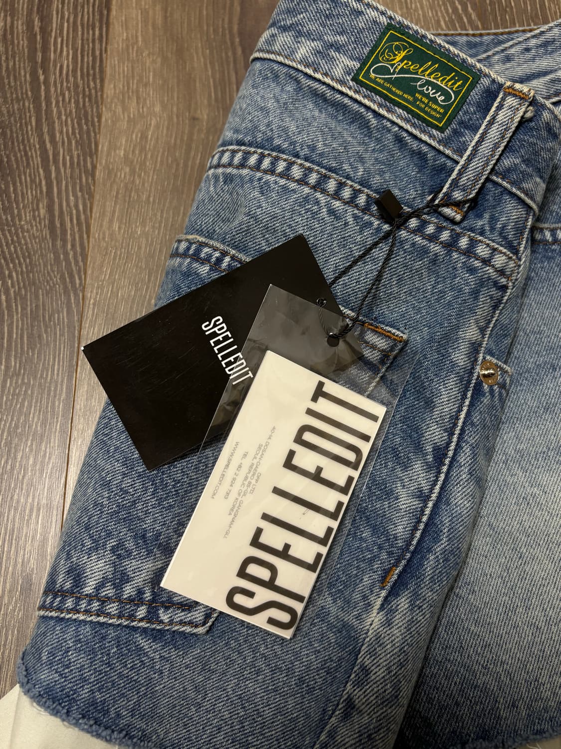 (새상품) Spelledit 레이어드 데님 스커트 상품이미지2