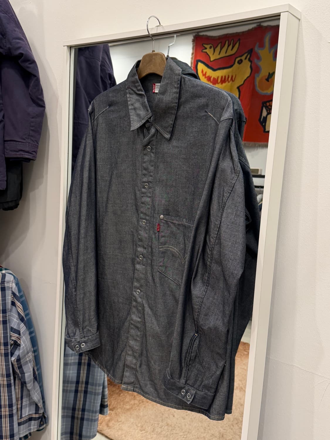 00s Levis 리바이스 엔지니어드 리오셀 데님 셔츠 상품이미지1