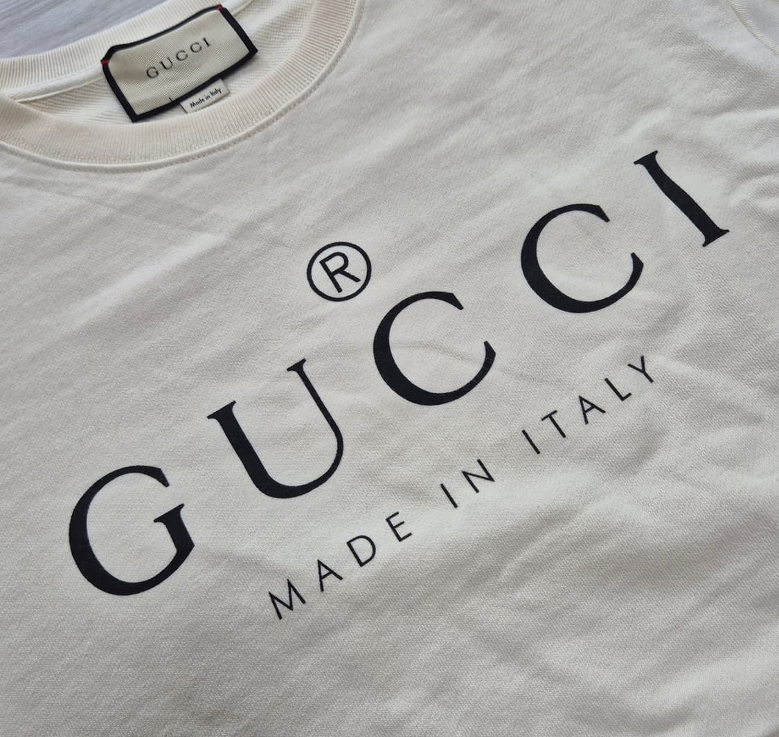 (정품) 구찌 아이보리 로고 맨투맨 XS 상품이미지2