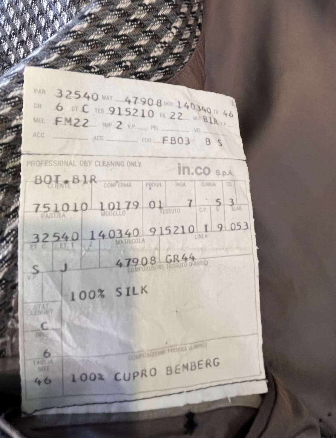 에르메네질도 제냐 포 보헤미안 실크 자켓 (이탈리아제) 상품이미지9