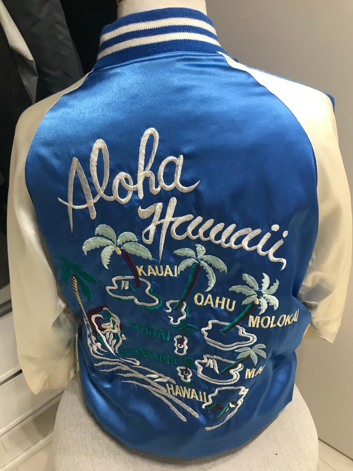 Japanese vintage blue sukajan jacket 상품이미지3