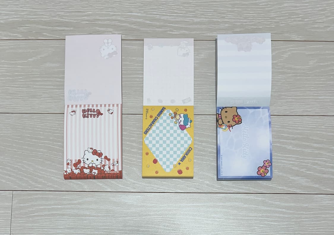 헬로키티 스티커/메모지(리본와글, 하치콜라보, 태닝) 상품이미지4