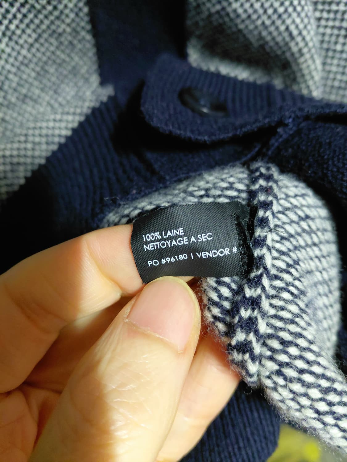 [클럽모나코]울100 가디건 M(95)사이즈 상품이미지4