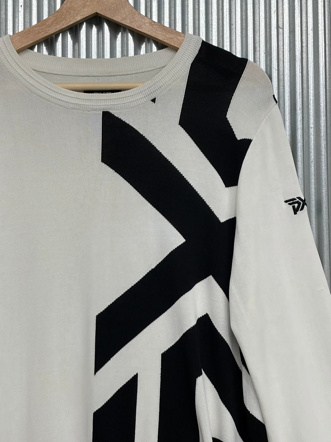 [XL] PXG 파슨스 익스트림 골프 빅로고 인타샤 크루넥 니트 4.9 상품이미지3