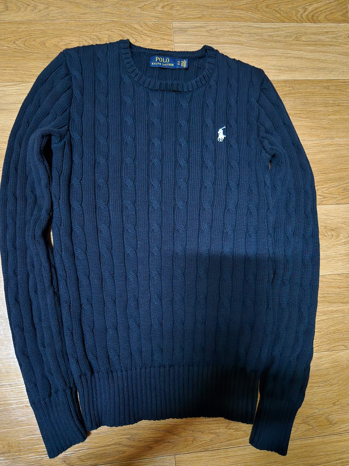 폴로 랄프로렌 여성 네이비 케이블 니트 상품이미지1