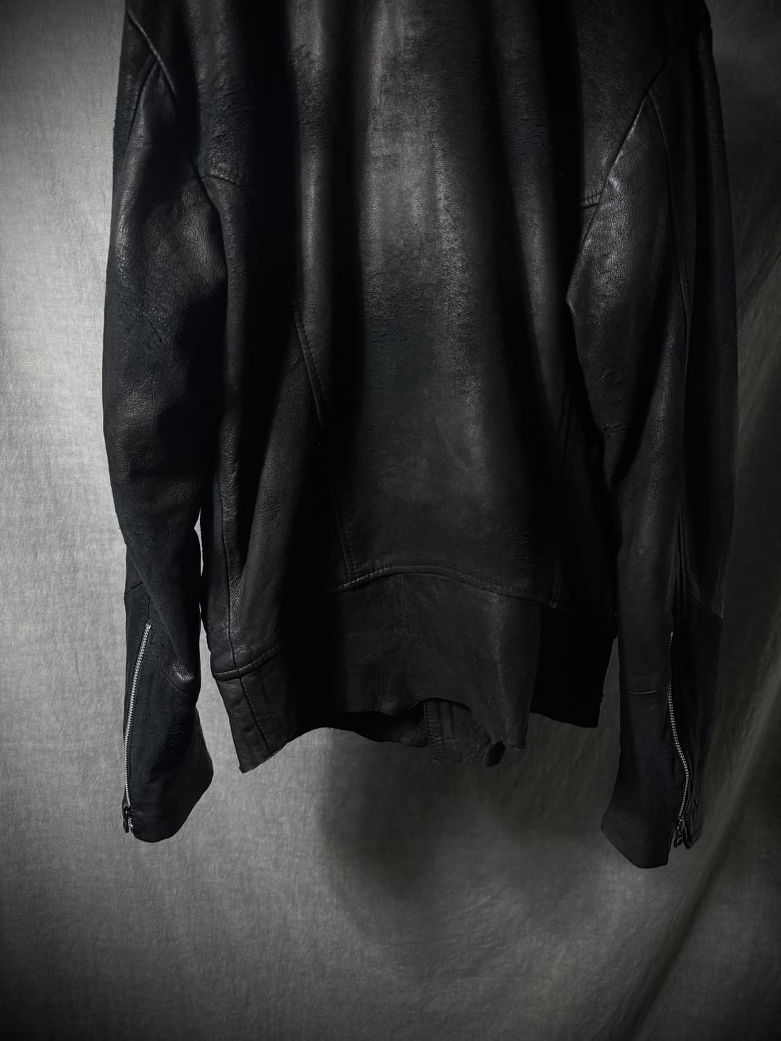 14th Addiction Cross-Zip Leather Jacket  상품이미지9