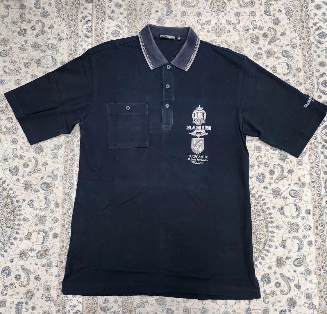 HARDY AMIES 하디 에미스 포켓 폴로티 L 상품이미지1