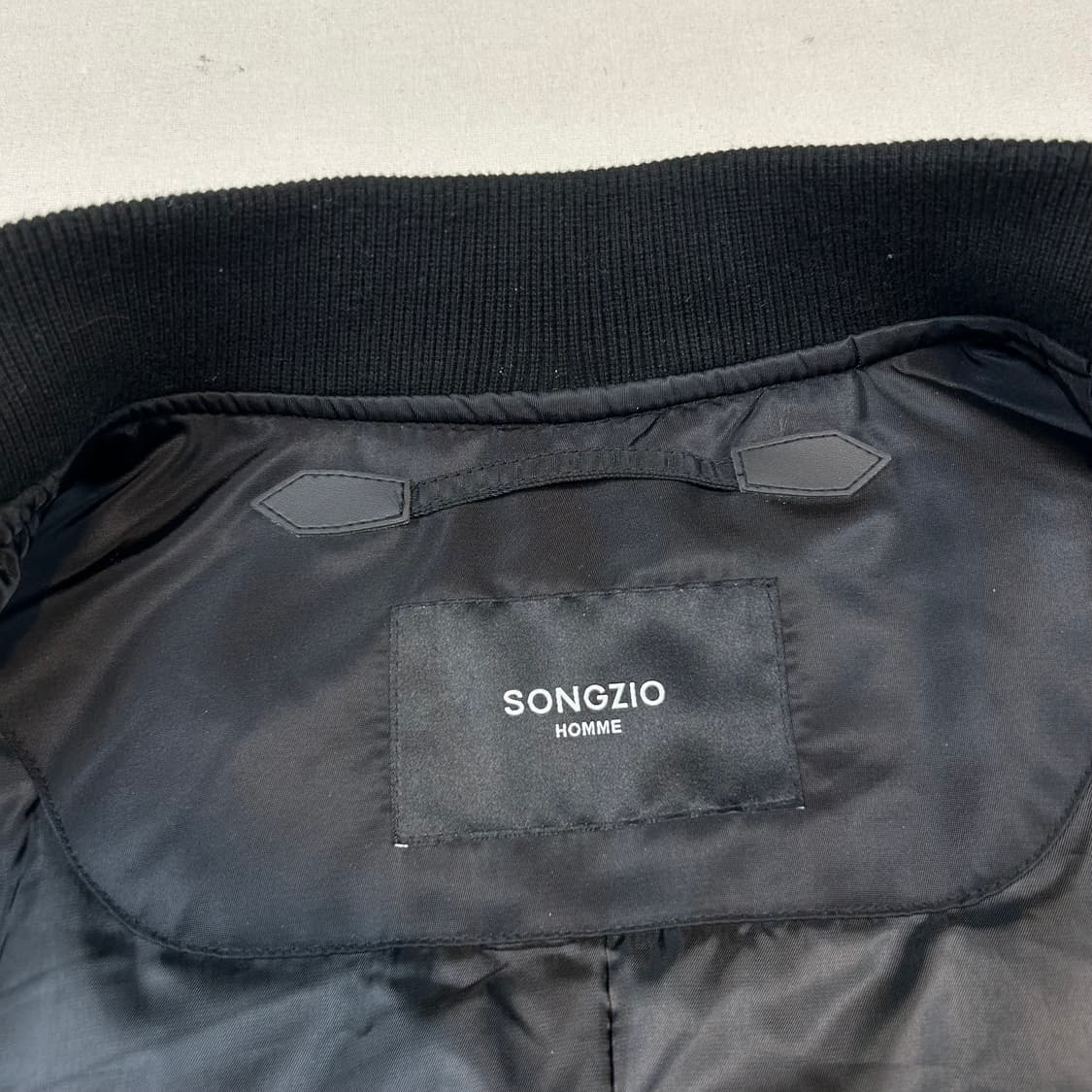 XL) 송지오 옴므 MA-1 항공점퍼 봄버 자켓 블랙 상품이미지8