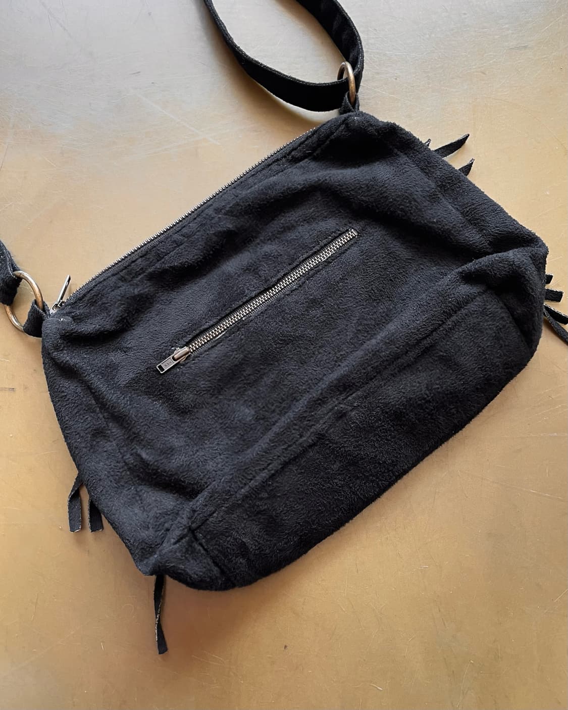 EARTH MAGIC Leather Fringe Studs Bag 상품이미지5