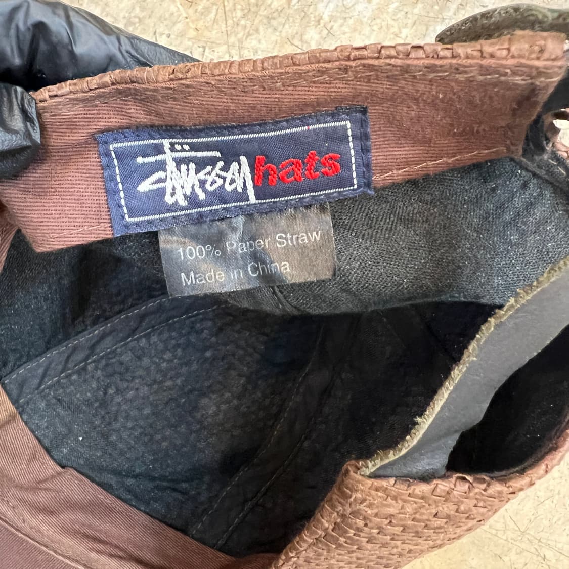 90s stussy straw mesh cap 상품이미지8