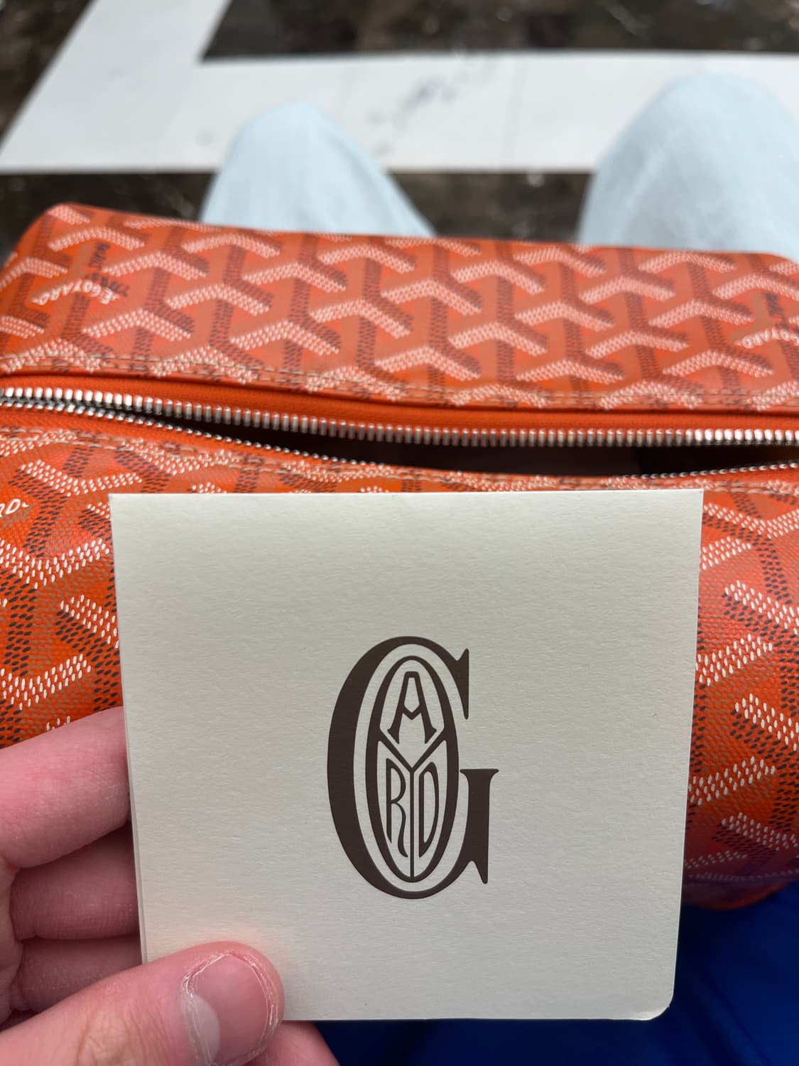 고야드 2025 오렌지 토일렛백 파우치 상품이미지7