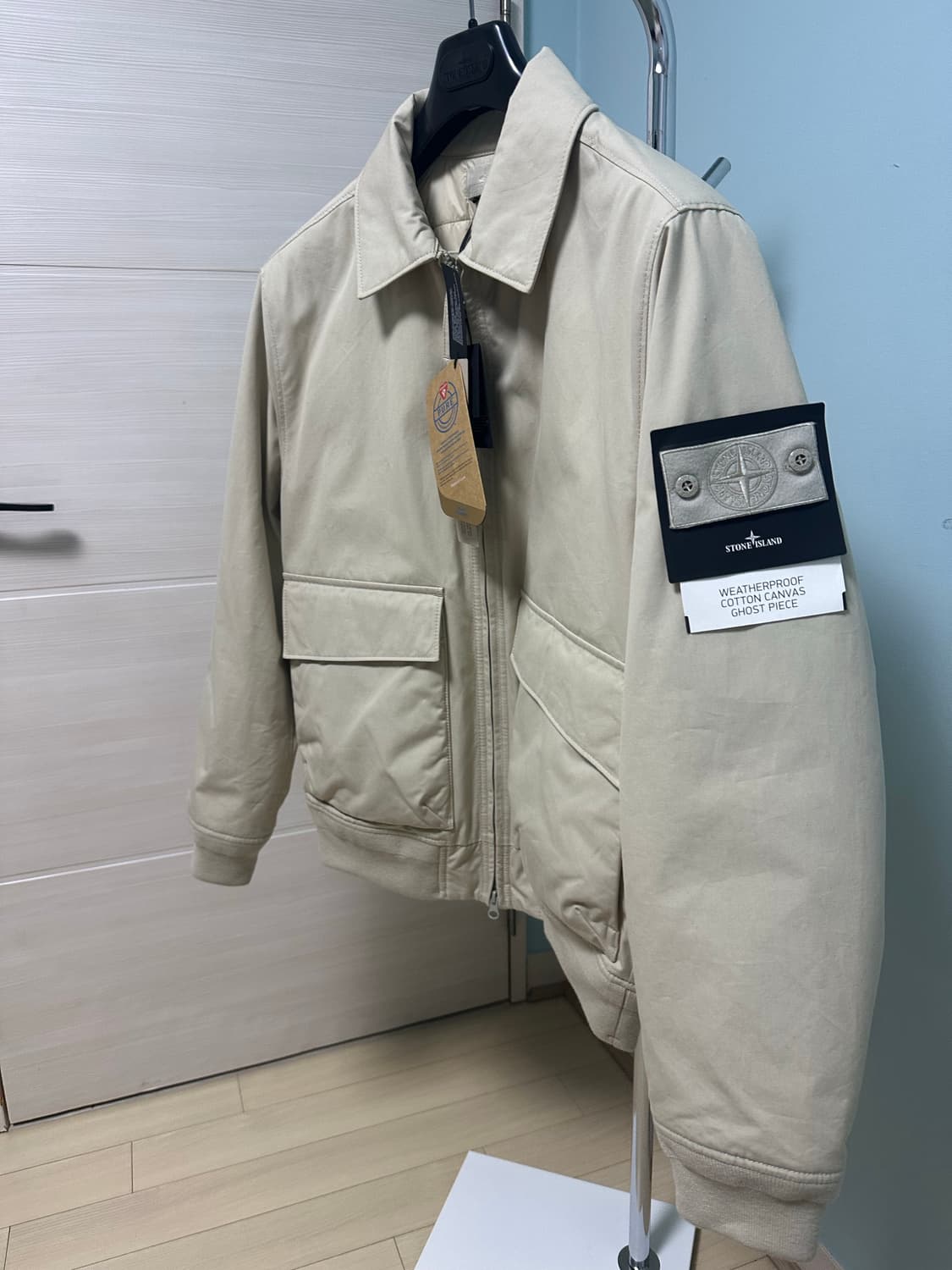 스톤 아일랜드 고스트 웨더프루프 코튼블루종 내츄럴올웨더 24fw(새상품) 상품이미지1
