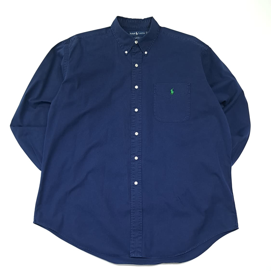 CL726 XL 폴로 90s 코튼 버튼다운 로얄네이비 셔츠 남방 상품이미지1