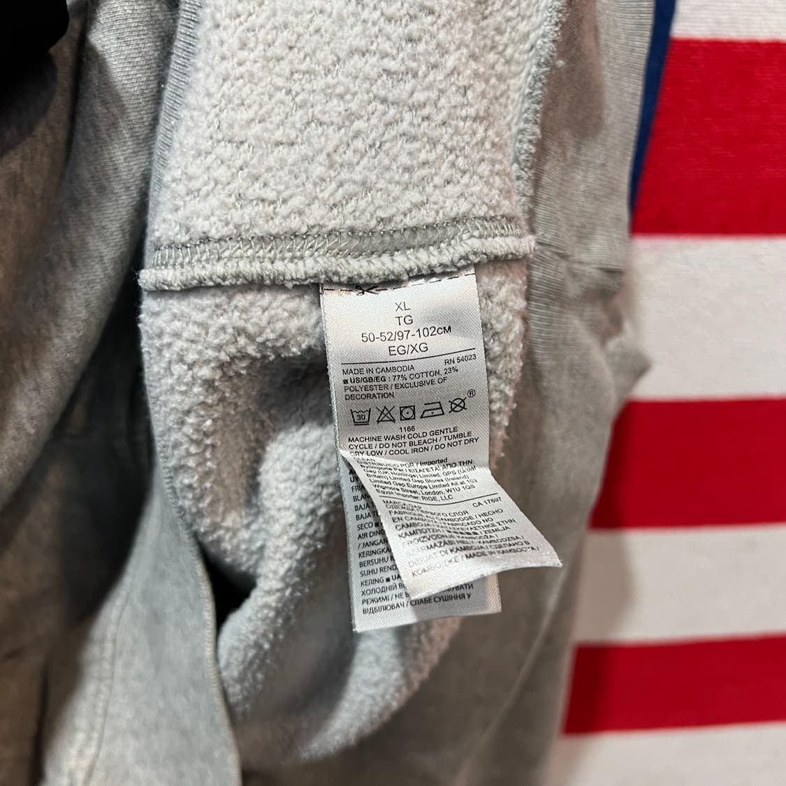 갭 그레이 후드티 상품이미지4