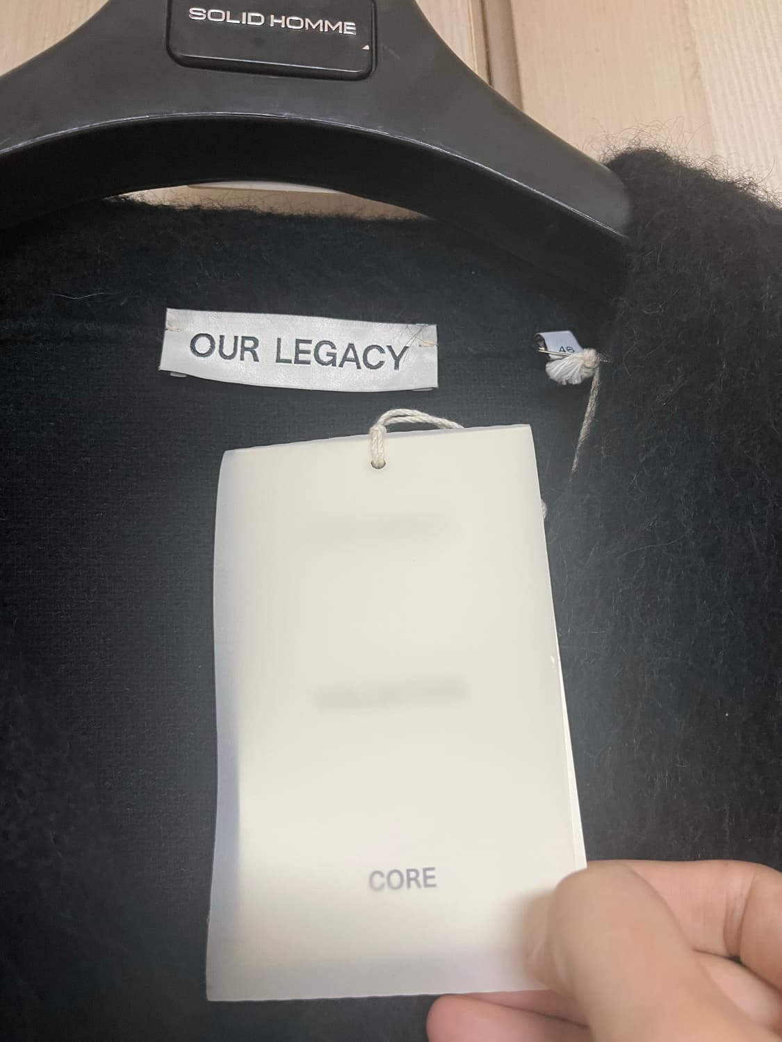 아워레가시 모헤어 가디건 블랙 상품이미지2