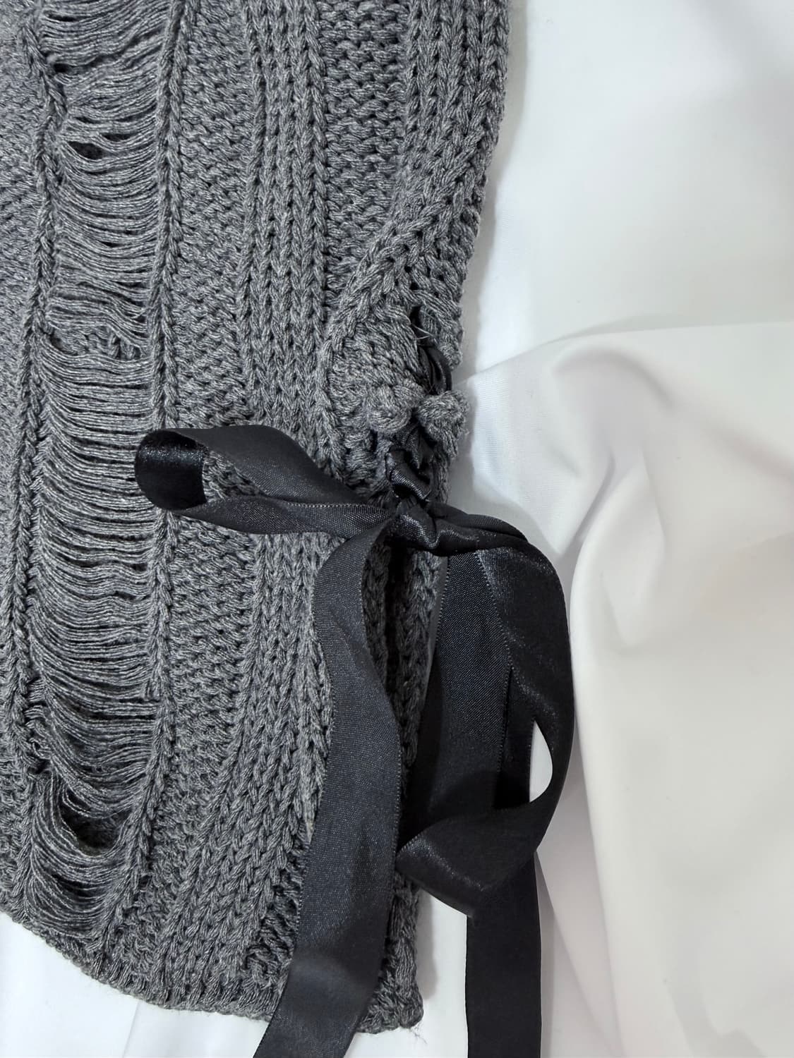 쓰리타임즈 코튼 리본 탑 & 쓰리타임즈 볼레로 세트 상품이미지9