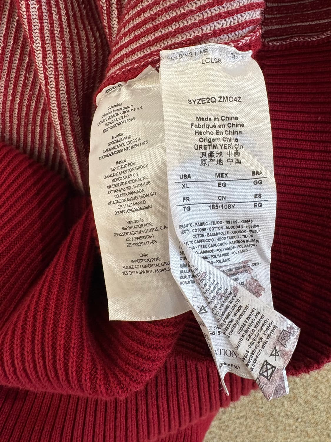 아르마니 익스체인지 니트 후드 집업 상품이미지6