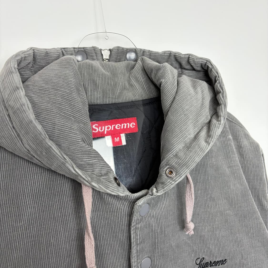 00s 슈프림 후드 코듀로이 바시티 자켓 상품이미지2