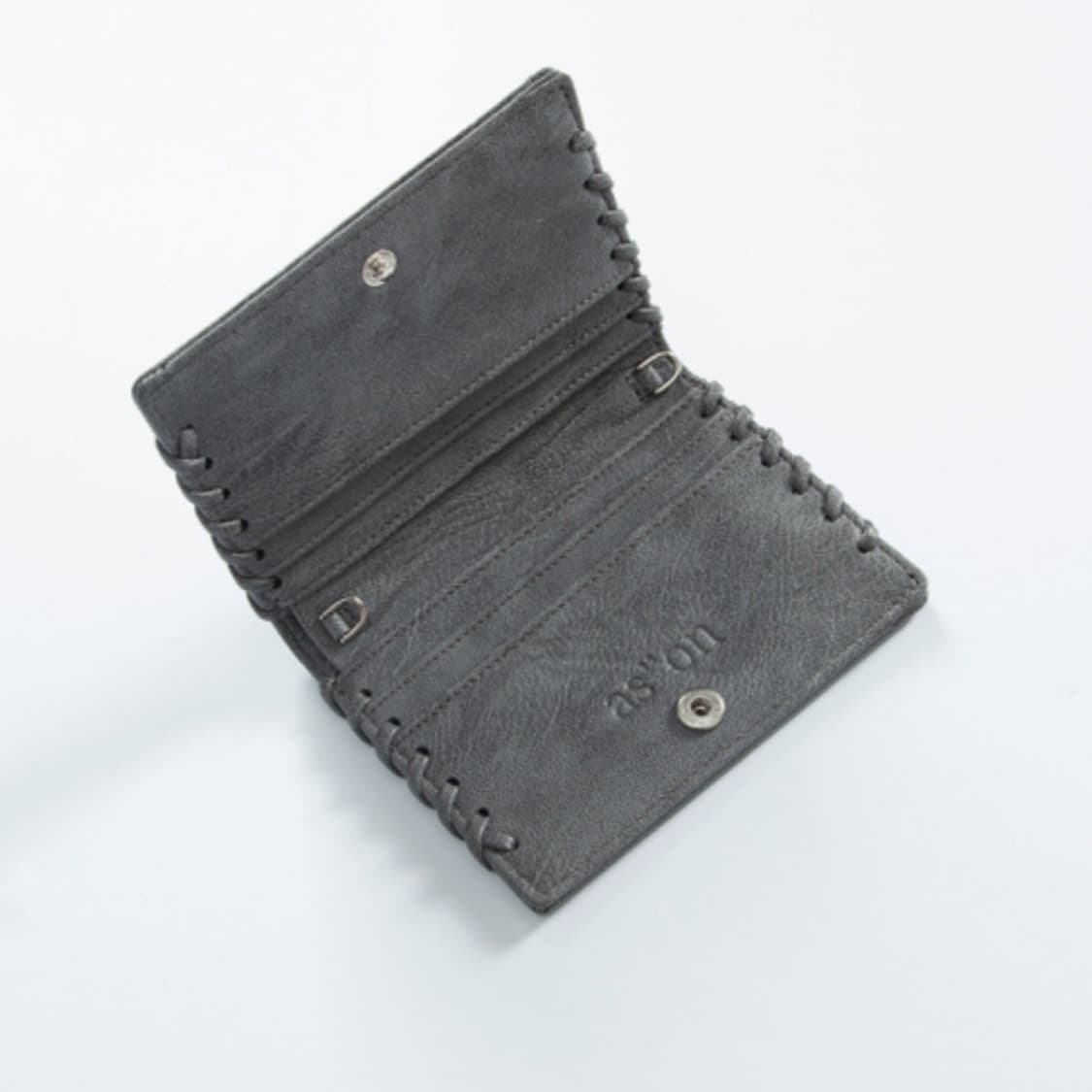 애즈온 지갑 BRYNN CHAIN WALLET / CHARCOAL 상품이미지2