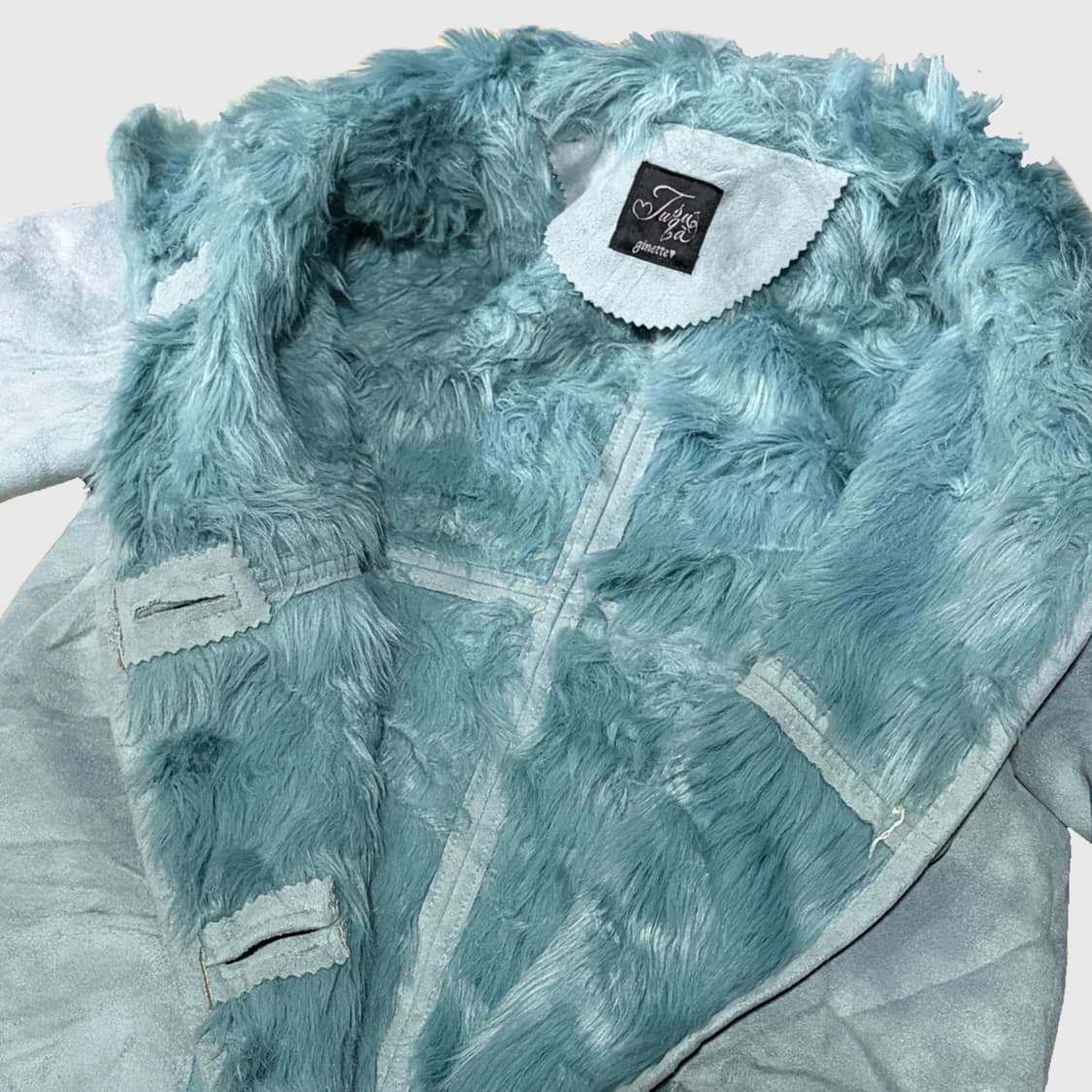 민트 퍼 롱코트 상품이미지6