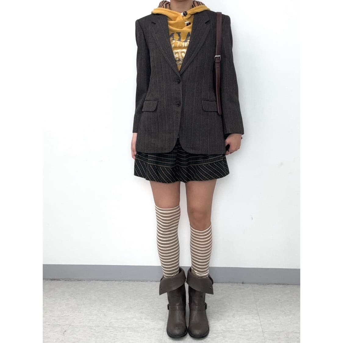 빈티지 브라운 블레이저 울 자켓 상품이미지2