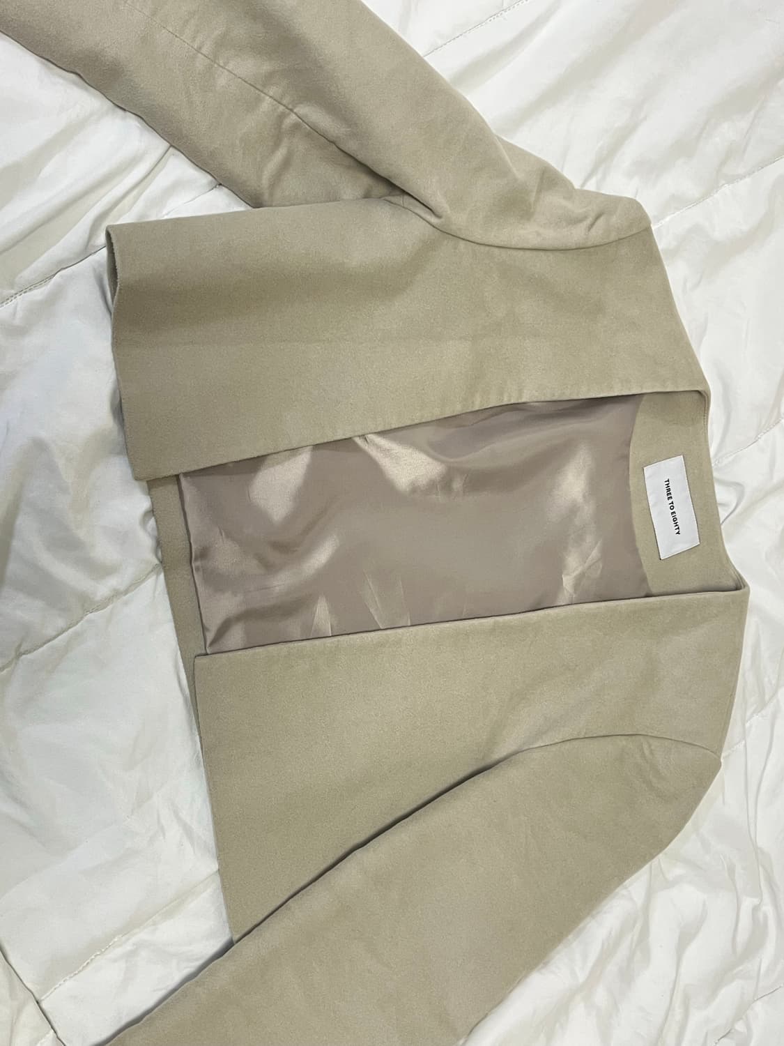 크롭 몰스킨 자켓 쓰리투에이티 상품이미지2