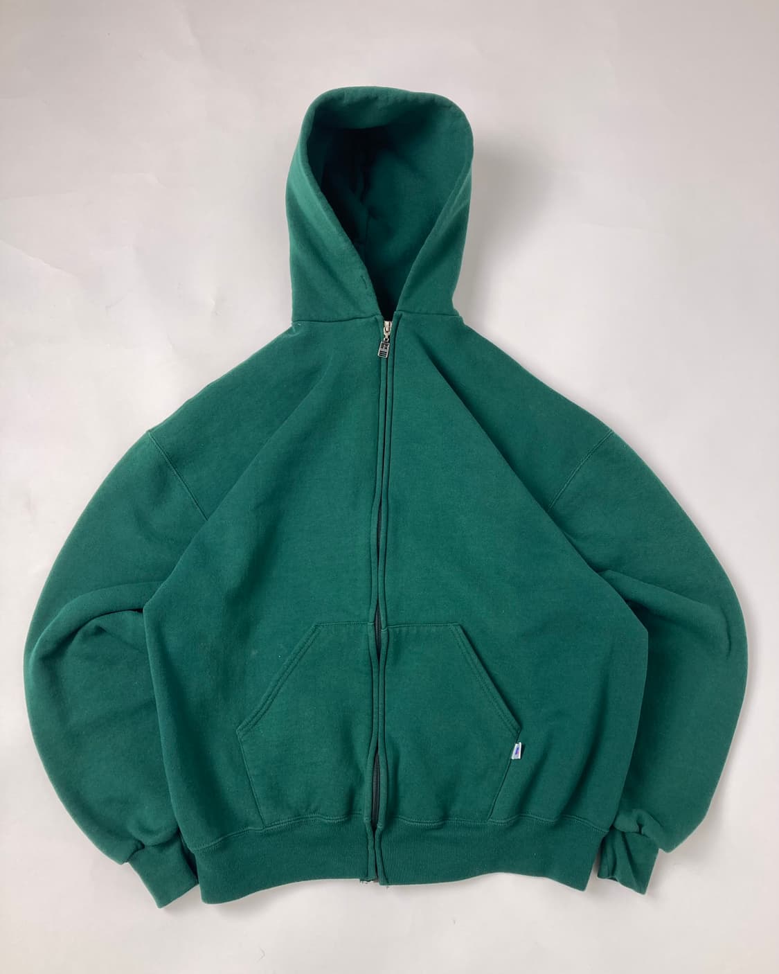 90s Russell Zip Up Hoodie (green) 상품이미지1