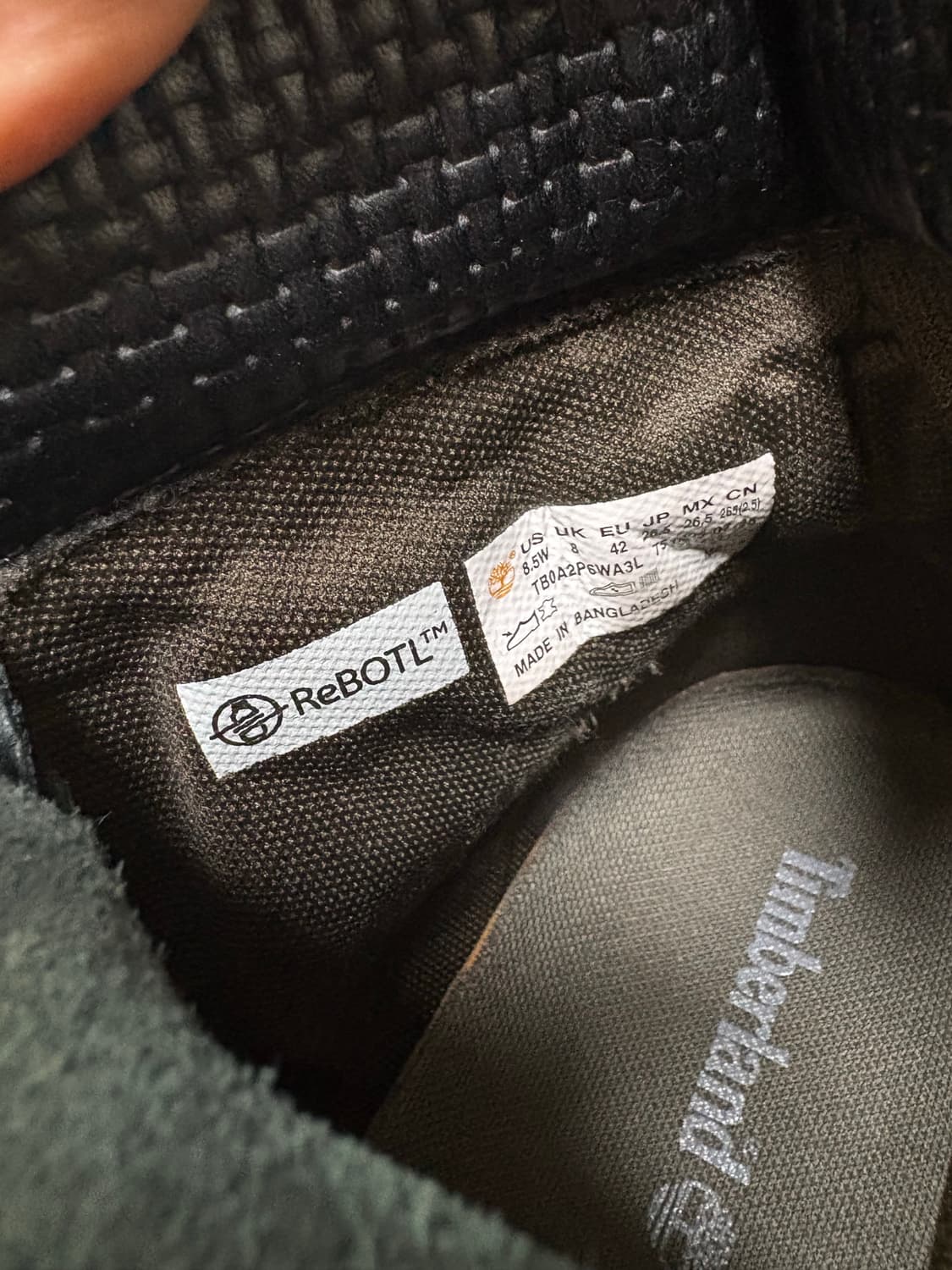 팀버랜드 6인치 레더 워커 블랙 265 상품이미지7